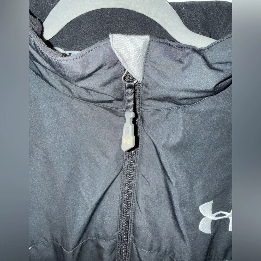 Vintage Y2K Under Armour fleece lined track sports jacket - L